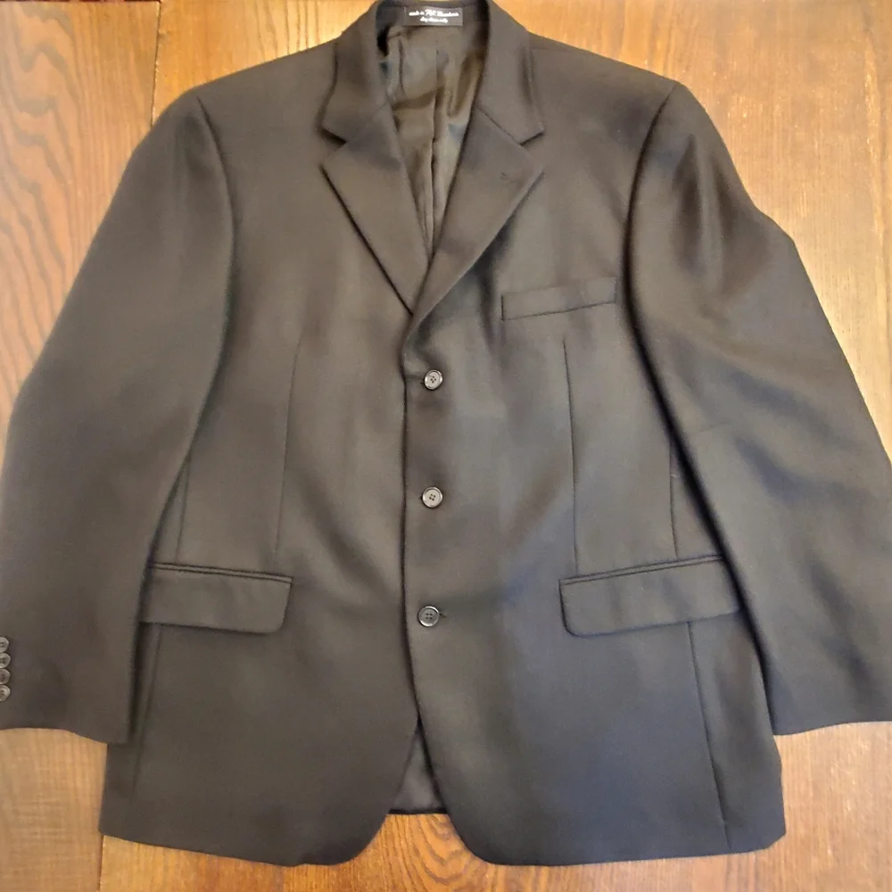 Gianfranco Ruffini Black‎ Lambswool Cashmere Blazer Men’s 44 Regular - Macedonia